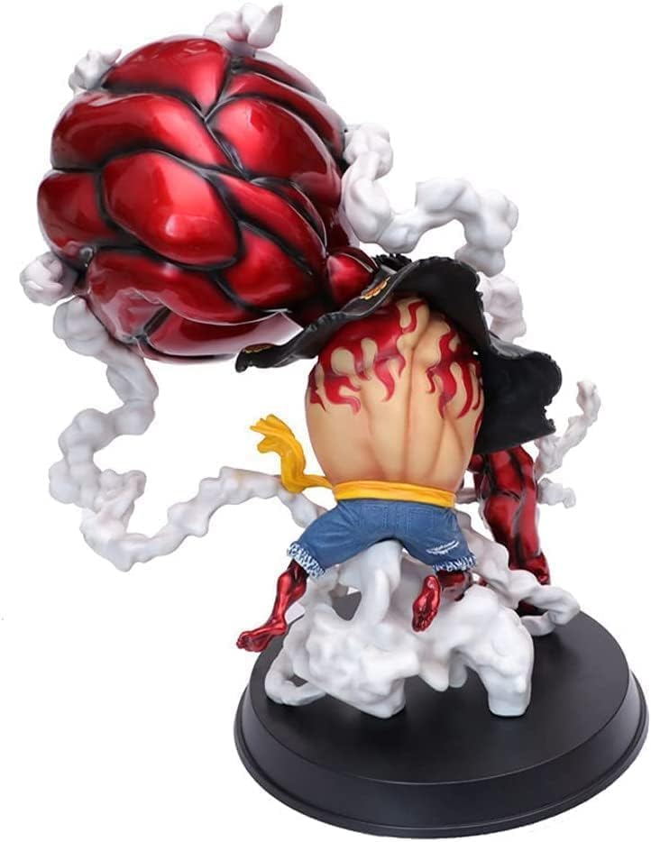 Luffy Action Anime Figure,7 inch PVC Character Collection Model Doll Toy Decoration Gift for Kids (RED)