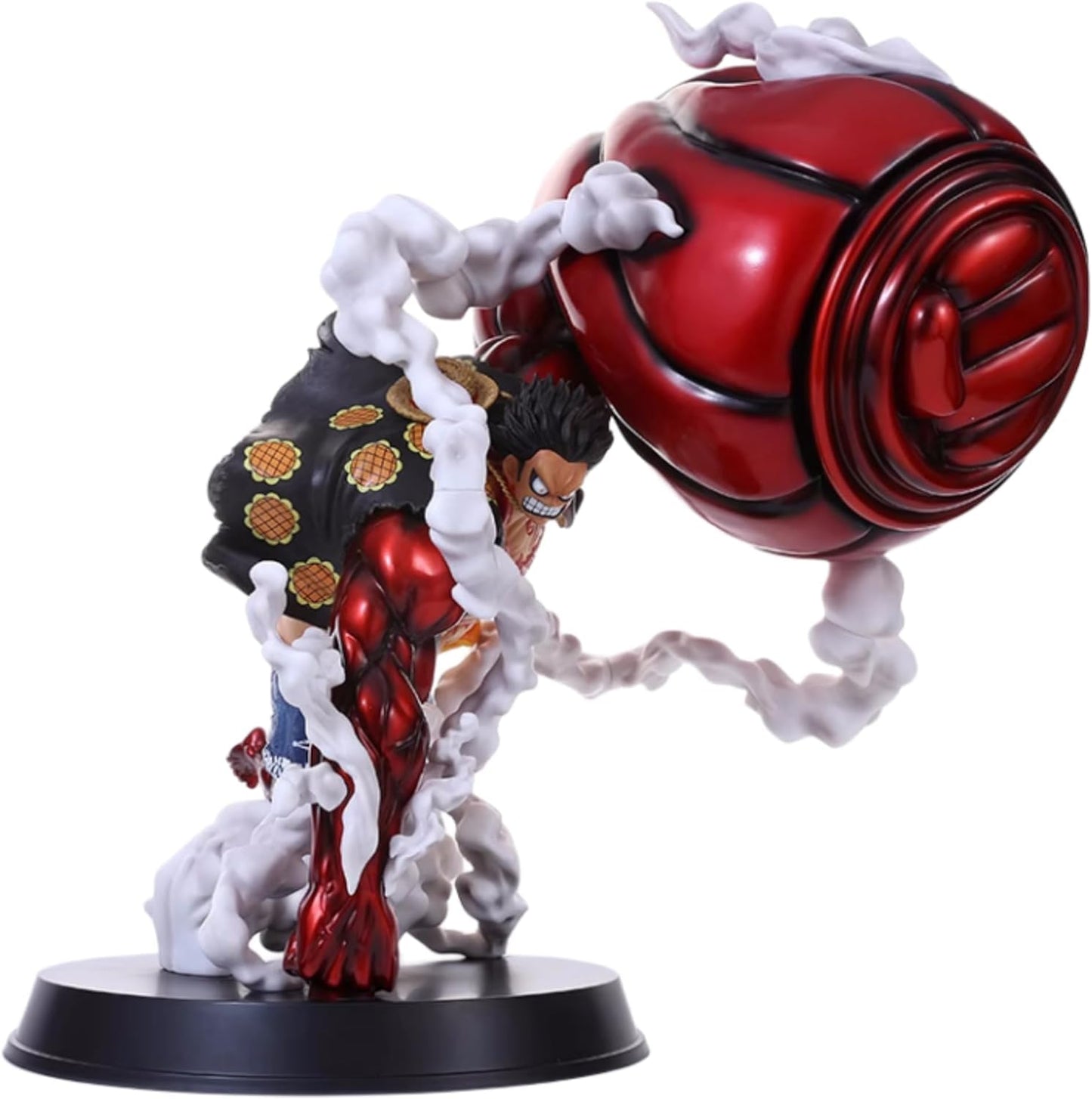 Luffy Action Anime Figure,7 inch PVC Character Collection Model Doll Toy Decoration Gift for Kids (RED)