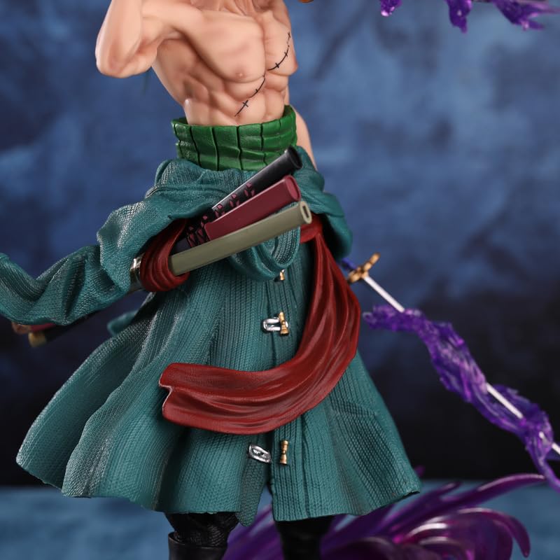 Zoro Figure Anime Action Figure Roronoa Zoro Character Statue Anime Action Figure PVC Toy Figure Collection Gift for Boys and Girls