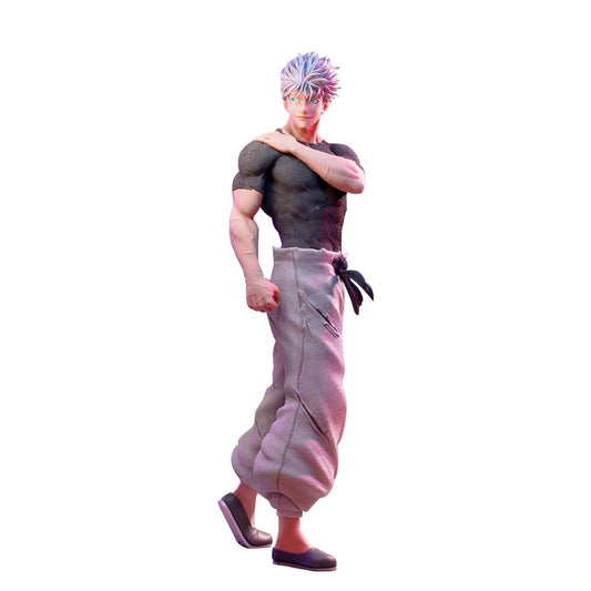 JJK Figure JJK Statue 1/7 Scale Anime JJK Action Figure Model Sculpture, Battle Damage Version JJK Figure Handmade Collectible Desktop Decoration Gifts